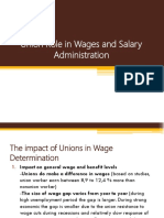 Union Role in Wage Administration