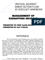 Management of Kidnapping Incident