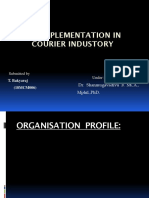 Erp Implementation in Courier Industory