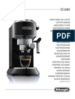 PT Delonghi Maquina Cafe Expresso EC680 Manual Instrucoes