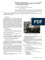 Measuring torque and speed of marine diesel engines