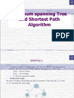 Minimum Spanning Tree and Shortest Path Algorithms (38