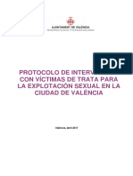 Protocolo de Intervención Victimas de Trata para Explotación Sexual