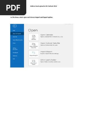 Address Book Upload Tutor