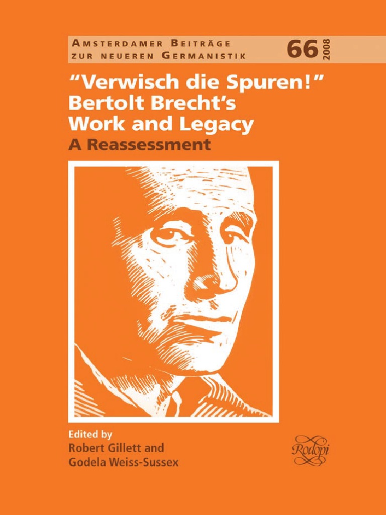 Pub - Verwisch Die Spuren Bertolt Brechts Work And Legac Pdf | Pdf