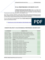 Solution Manual Prestressed Concrete Nawy PDF