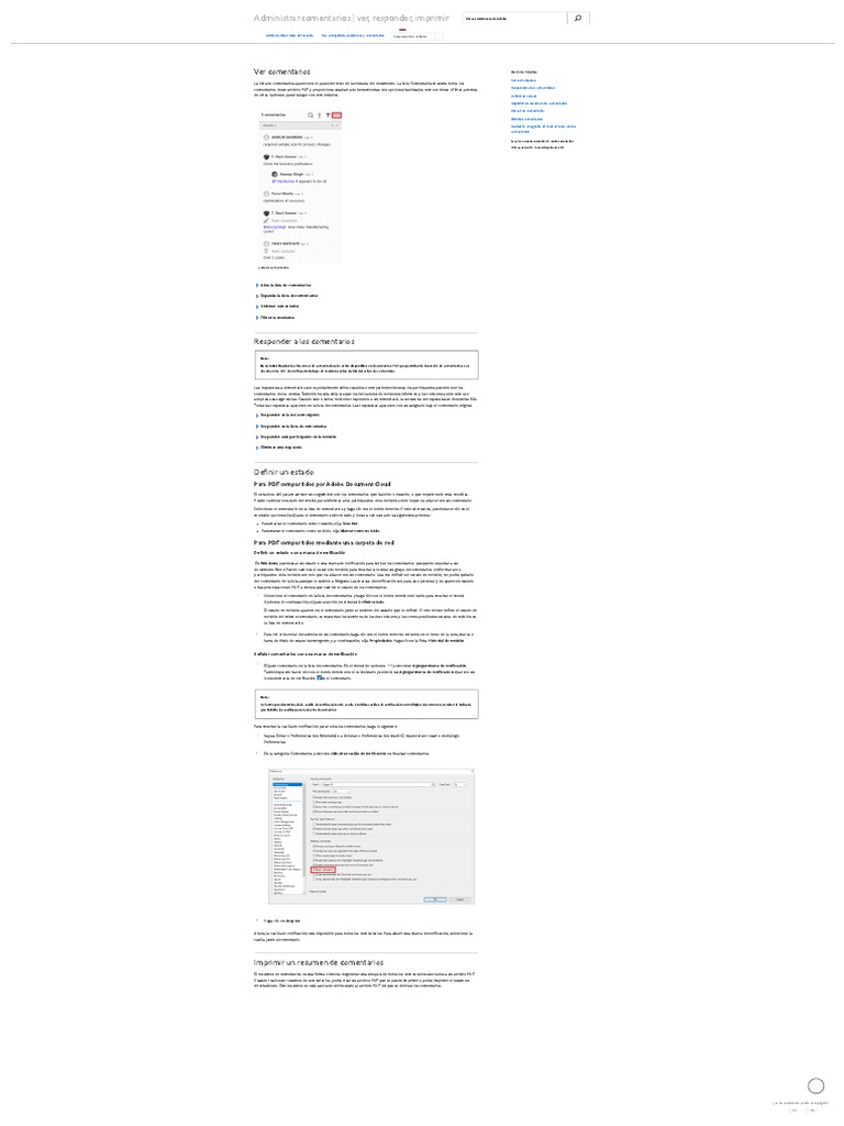 Ver, Responder, Imprimir Comentarios en Adobe Acrobat PDF | PDF | Point ...