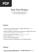 Start Your Project: Environment Setup and Template Project Notes On Web DB Programming