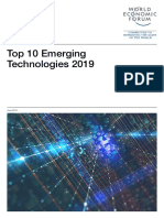 WEF Top 10 Emerging Technologies 2019 Report