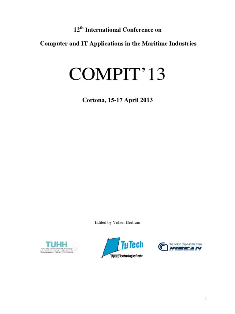 COMPIT 13 Proceedings | PDF | Computational Fluid Dynamics | Simulation