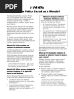 I VAWA Foreign Policy Based on a Woozle