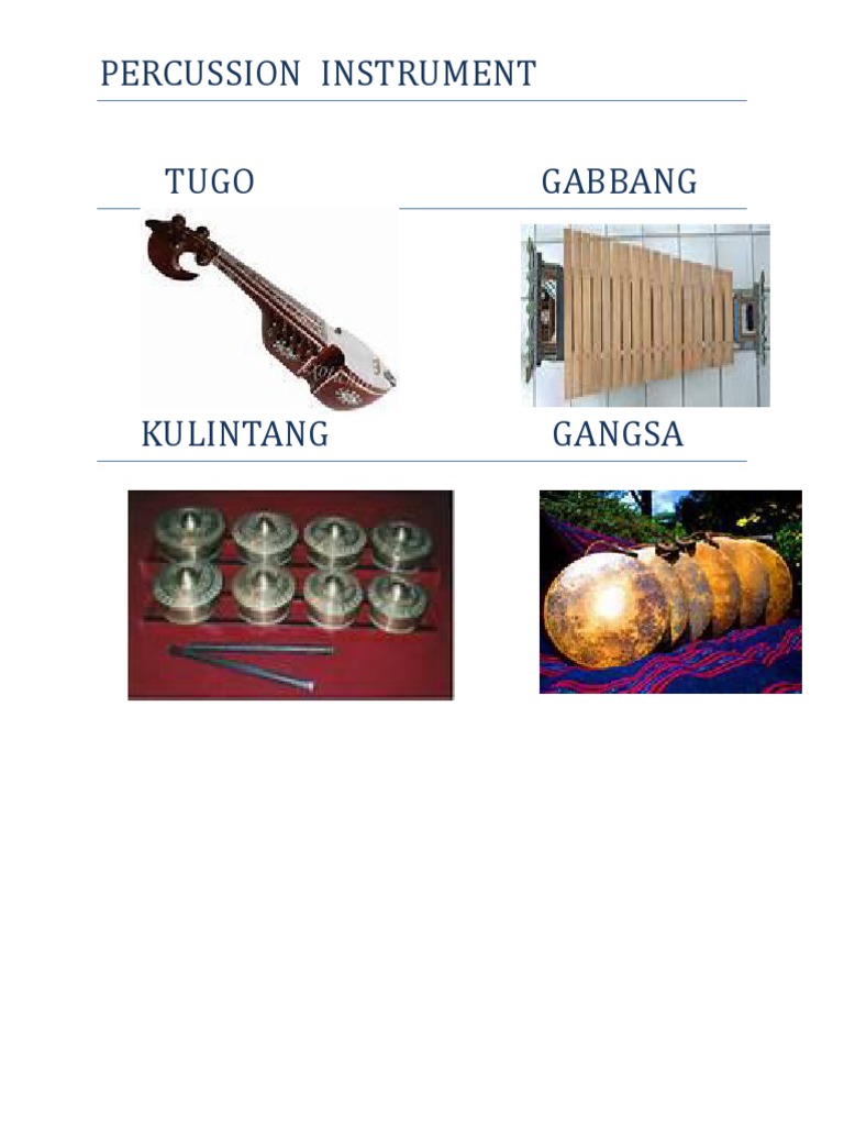 Overview of Traditional Percussion Instruments | PDF | Entertainment ...