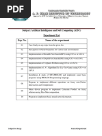 AISC Experiment List