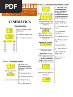 Cinemática Resumo 2016
