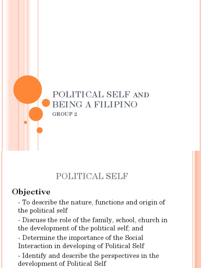 Political Self And Being Filipino Socialization Identity Social Science