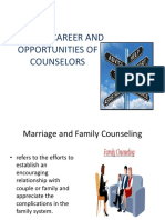 Identify Career and Opportunities of Counselors