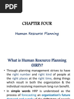 Chapter Four: Human Resource Planning