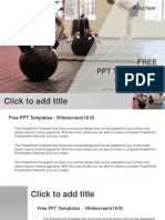 Fitness Trainer Sports PowerPoint Templates Widescreen