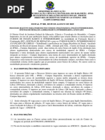 001 Seletivo Aluno ITZ 022019