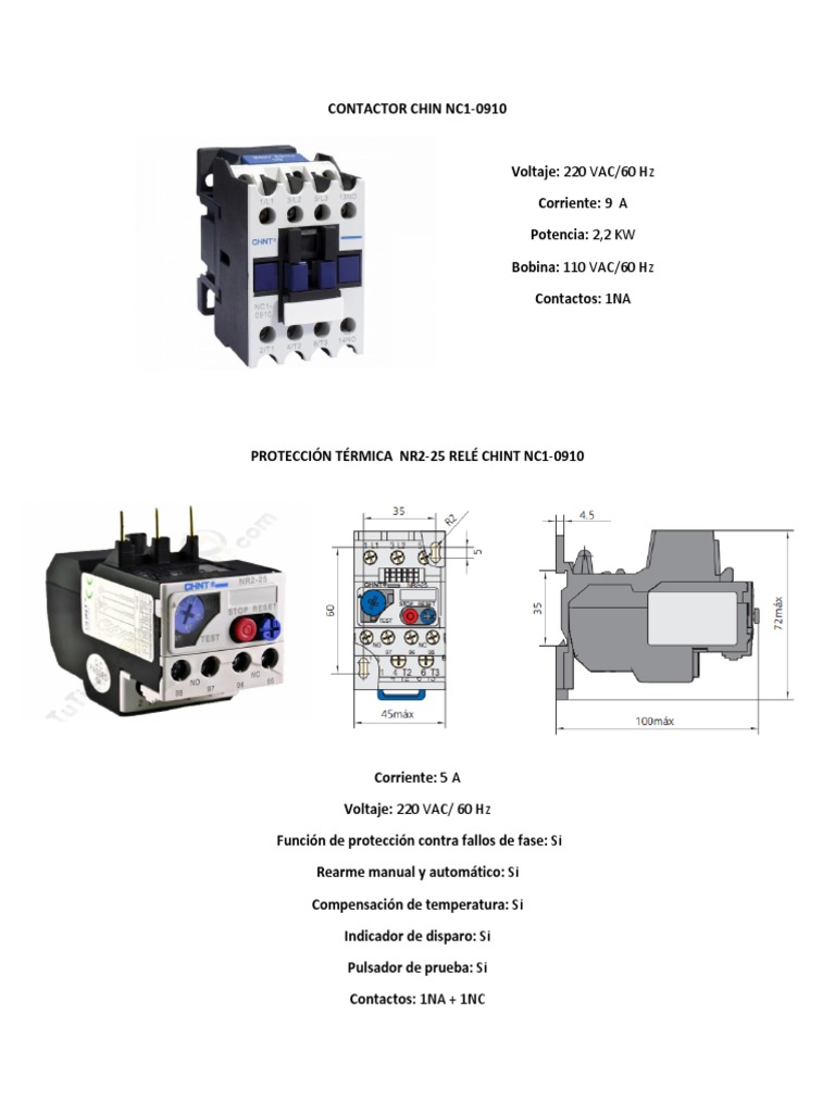 Contactor Chin Nc1 | PDF