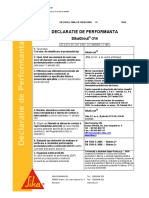 Declaratie de Performanta SikaGrout®-314 PDF