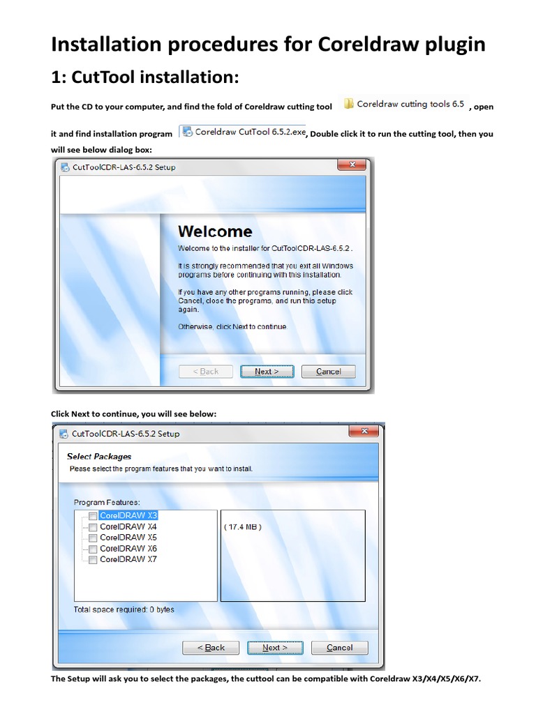 CorelDRAW CutTool Installation Guide | PDF | Graphic Design | Media ...