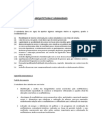 Arquitetura E Urbanismo: Questão Discursiva 1