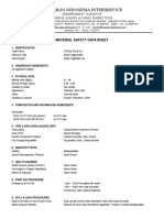 Pt. Margo Indonesia Interservice: Material Safety Data Sheet