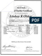 Alaska Teacher Certificate
