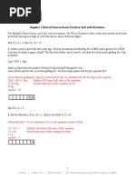 Algebra I Practice Test With Answers