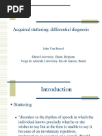 Neurogenic Stuttering