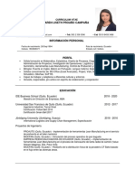 CV Ejemplo Practicó