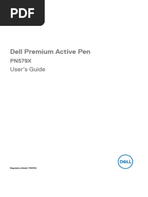 Dell Active Pen Pn579x User S Guide En Us Windows 10 Bluetooth