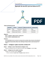 7.2.3.3 Packet Tracer - Configuring an IPv4 ACL on VTY Lines Instructions