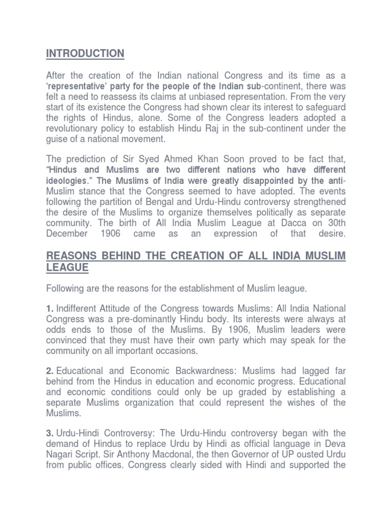 All India Muslim League | PDF | All India Muslim League | Pakistan