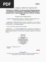 2.Hotarare 688 2017 Privind Aprobarea Regulamentului de Organizare Si Functionare a Autoritatii Competente de Reglementare a Operatiunilor Petroliere Offshore La Marea Neagra