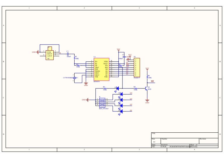 MT8870 Schematic Diagram | PDF