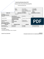 Central Seat Allocation Board-2019: Personal Details