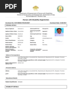 Person With Disability Registration