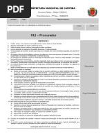 Parecer - Prova PGM Curitiba