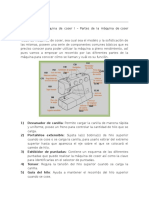 Partes de La Maquina de Coser Casera