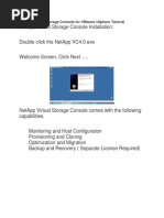 NetApp Virtual Storage Console for VMware VSphere Tutorial
