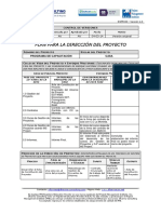 Plan para La Dirección Del Proyecto