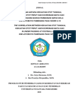 Hubungan Antara Kekuatan Otot Tungkai, Kekuatan Otot Perut Dan Koordinasi Mata Kaki Dengan Passing Bawah Permainan Sepak Bola SSB Joyoboyo Pamenang Pagu Kediri U - 15 PDF