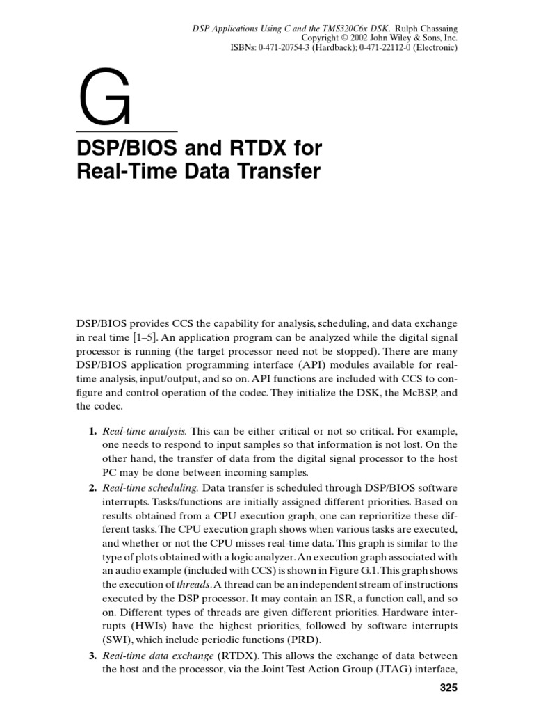 DSP Applications Using C and The TMS320C6x DSK G PDF Digital