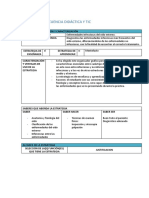 Plantilla de Secuencia Didáctica Y Tic