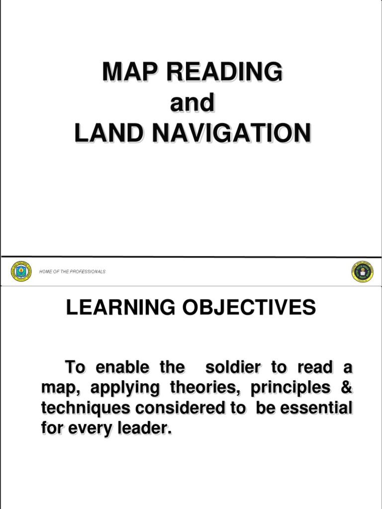 Map Reading and Land Navigation PDF Map Topography