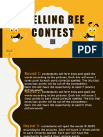 Spelling Bee Contest Flashcards Picture Description Exercises 103307
