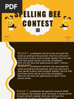 Spelling Bee Contest Flashcards Picture Description Exercises 103307