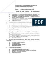 Balotario de Preguntas para El I Examen Parcial Del Diplomado de Especializacion en Derecho Penal Parte General